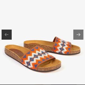 Penelope Chilvers Sol Pampas Slide - Orange/Blue
